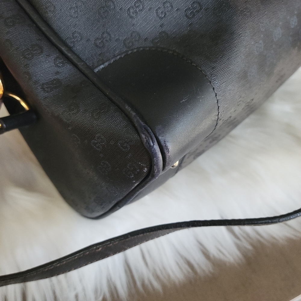 100% Authentic Gucci vintage web sherry line Boston bag - Picture 14 of 16